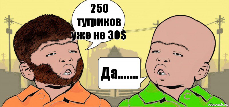 250 тугриков уже не 30$ Да.......