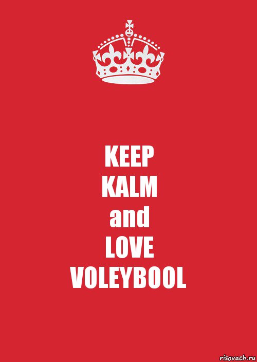 KEEP
KALM
and
LOVE
VOLEYBOOL