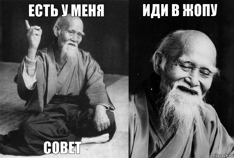 Есть у менЯ Совет Иди в жопу , Комикс Мудрец-монах (4 зоны)