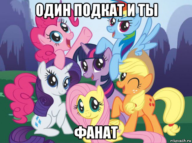 один подкат и ты фанат, Мем My little pony