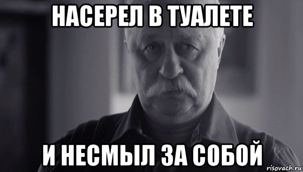 насерел в туалете и несмыл за собой, Мем Не огорчай Леонида Аркадьевича