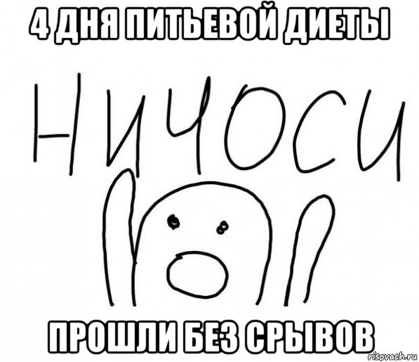 4 дня питьевой диеты прошли без срывов