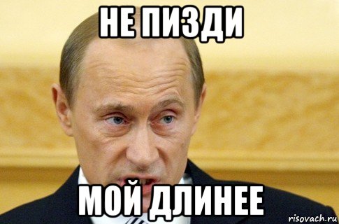 не пизди мой длинее, Мем путин