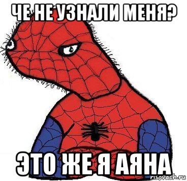 че не узнали меня? это же я аяна, Мем Спуди