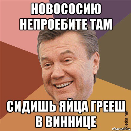 новососию непроебите там сидишь яйца грееш в виннице, Мем Типовий Яник