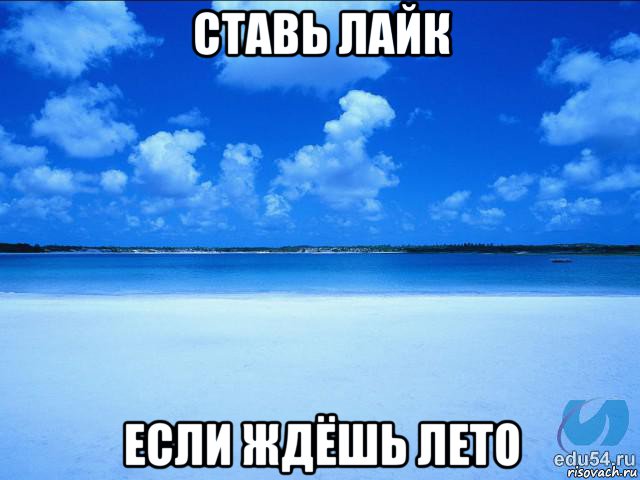 ставь лайк если ждёшь лето