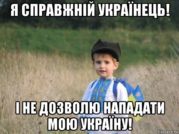 я справжній українець! і не дозволю нападати мою україну!, Мем Украина - Единая