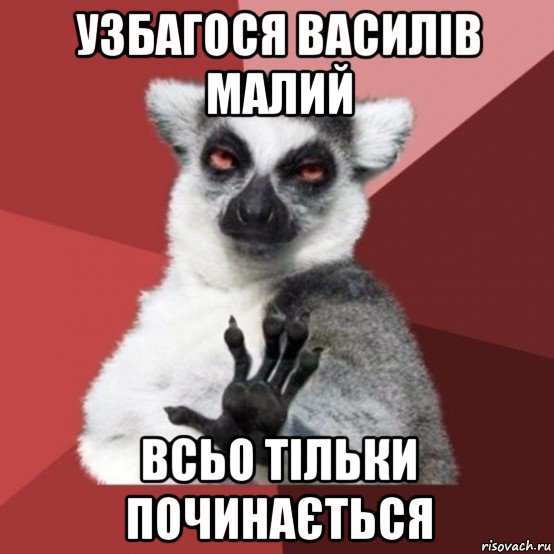 узбагося василів малий всьо тільки починається, Мем Узбагойзя