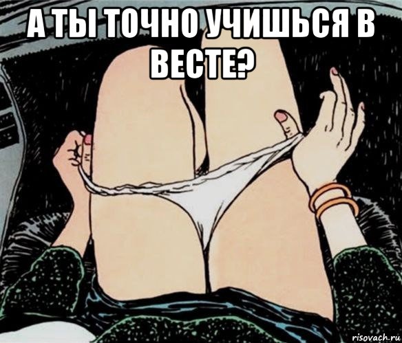 а ты точно учишься в весте? , Мем А ты точно