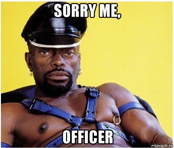 sorry me, officer, Мем Черный властелин