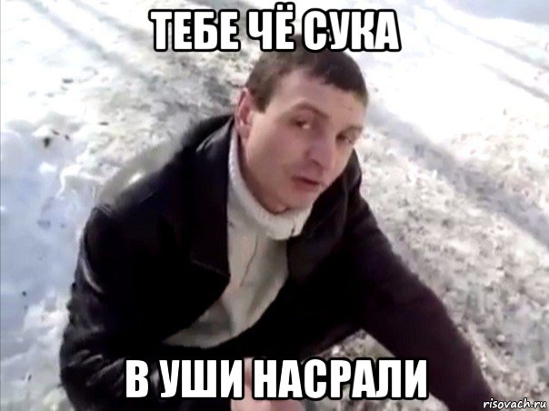 тебе чё сука в уши насрали, Мем Четко