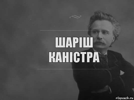 Шаріш каністра, Комикс  edvard grieg