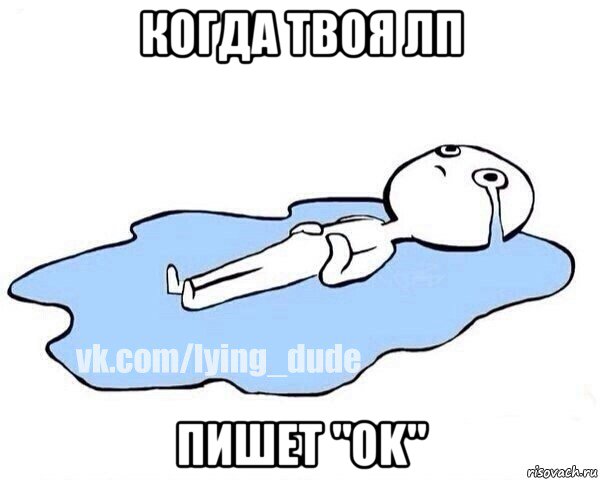 когда твоя лп пишет "ok", Мем Этот момент когда