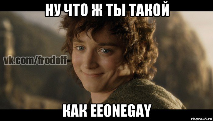 ну что ж ты такой как eeonegay, Мем  Фродо