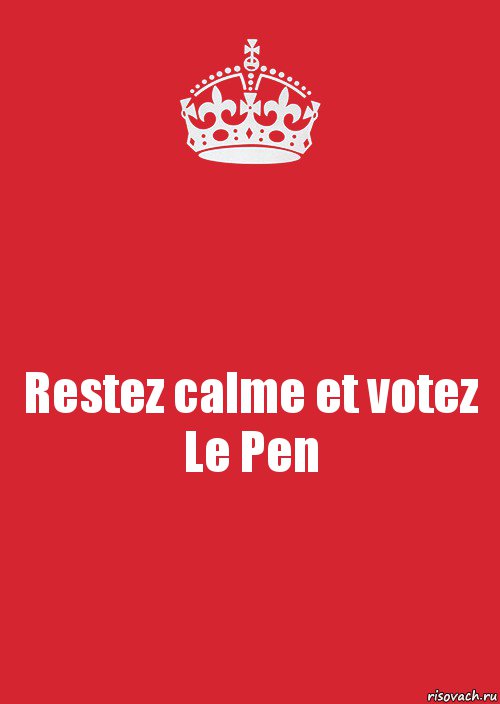 Restez calme et votez Le Pen, Комикс Keep Calm 3