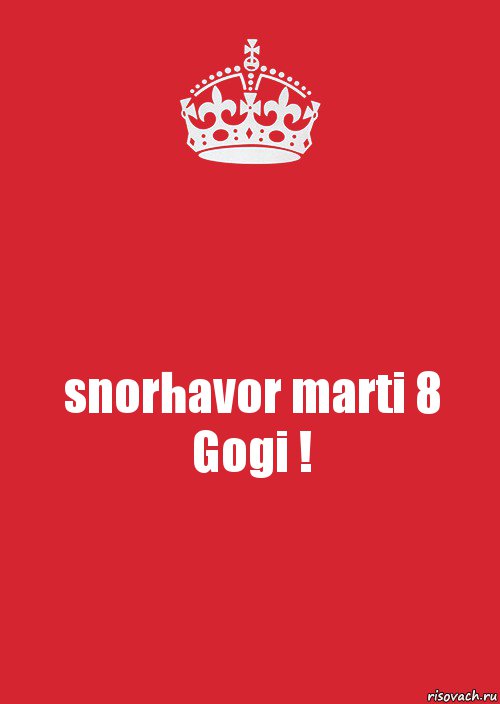 snorhavor marti 8 Gogi !, Комикс Keep Calm 3