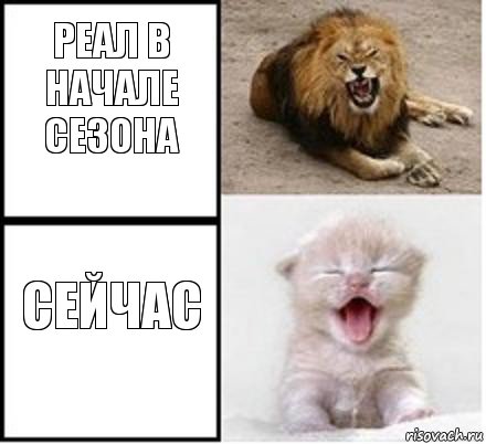 Реал в начале сезона сейчас