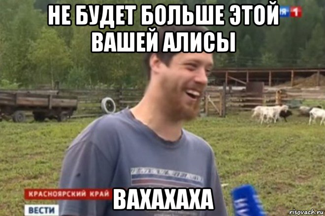 не будет больше этой вaшей aлиcы вaхaхaхa, Мем не будет больше этого вашего мод