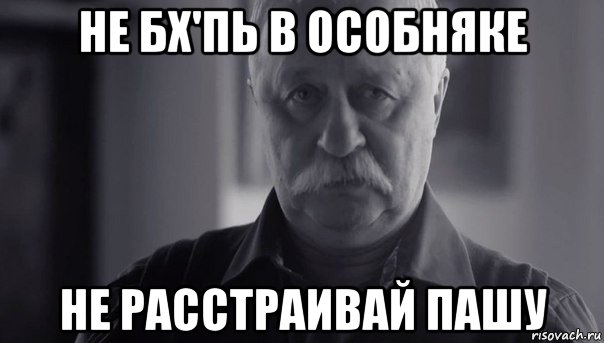 не бх'пь в особняке не расстраивай пашу, Мем Не огорчай Леонида Аркадьевича