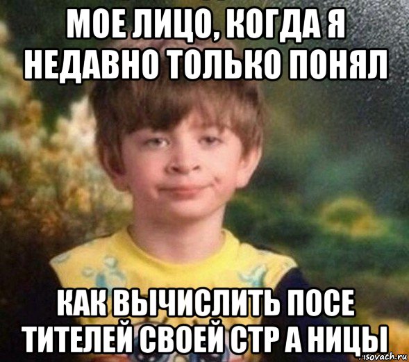 мое лицо, когда я недавно только понял как вычислить посе тителей своей стр а ницы, Мем Недовольный пацан