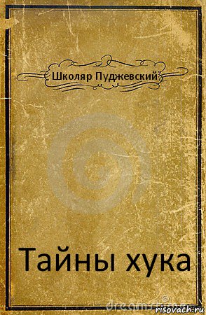 Школяр Пуджевский Тайны хука, Комикс обложка книги