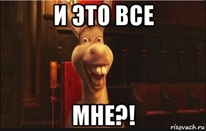 и это все мне?!, Мем Осел из Шрека