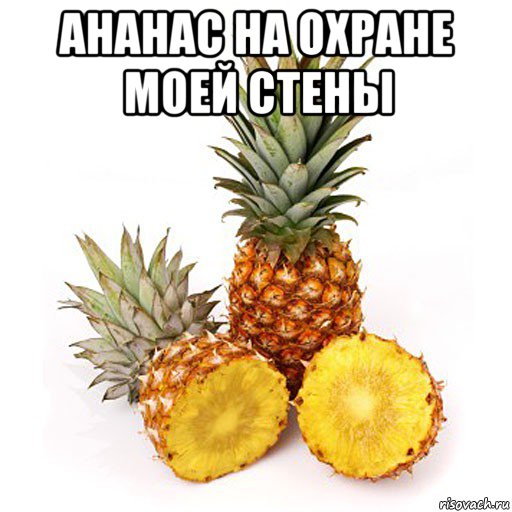 ананас на охране моей стены , Мем потому что ананас