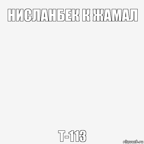 Нисланбек к жамал Т-113