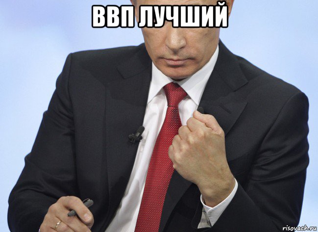 ввп лучший , Мем Путин показывает кулак