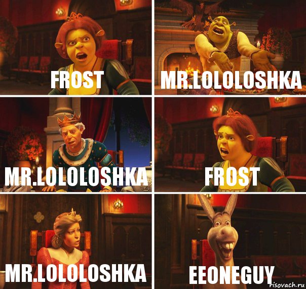 Frost Mr.LoLoLoshka Mr.LoLoLoshka Frost Mr.LoLoLoshka EeOneGuy, Комикс  Шрек Фиона Гарольд Осел