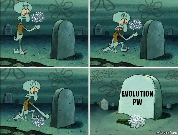 Evolution PW, Комикс  Сквидвард хоронит