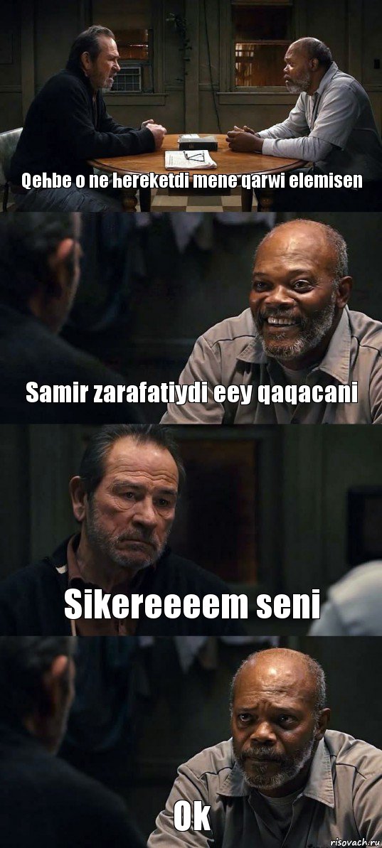 Qehbe o ne hereketdi mene qarwi elemisen Samir zarafatiydi eey qaqacani Sikereeeem seni Ok, Комикс The Sunset Limited