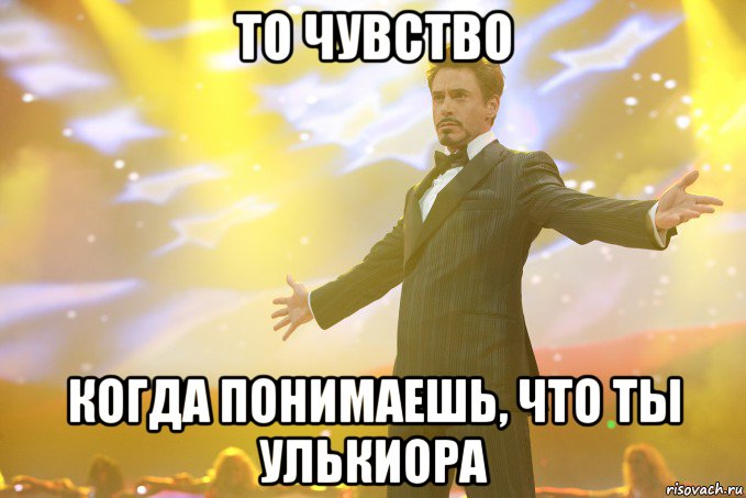 то чувство когда понимаешь, что ты улькиора, Мем Тони Старк (Роберт Дауни младший)