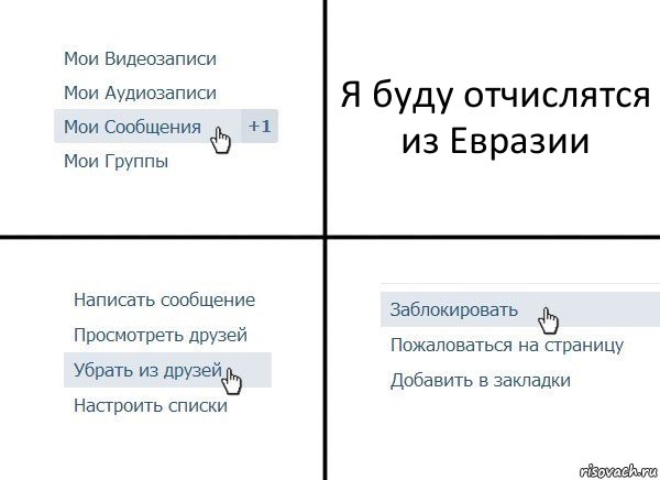 Я буду отчислятся из Евразии