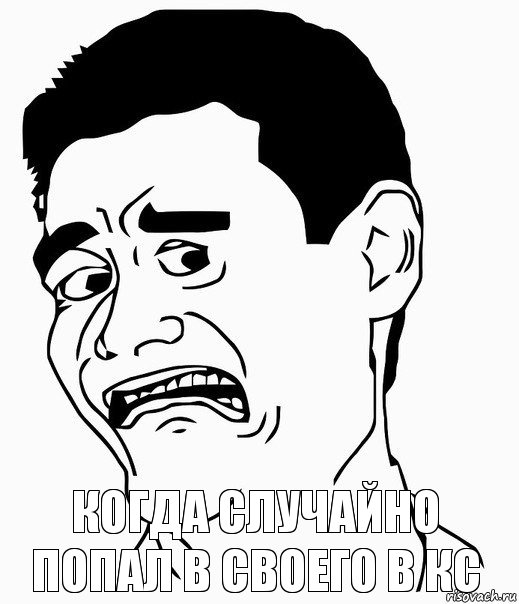 КОГДА СЛУЧАЙНО ПОПАЛ В СВОЕГО В КС, Комикс Яо Минг в ужасе