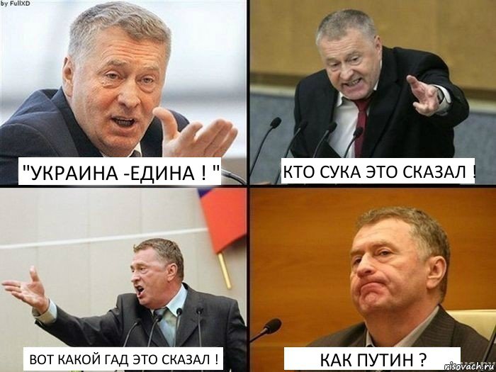 "УКРАИНА -ЕДИНА ! " КТО СУКА ЭТО СКАЗАЛ ! ВОТ КАКОЙ ГАД ЭТО СКАЗАЛ ! КАК ПУТИН ?, Комикс жирик