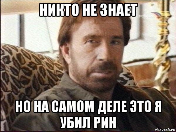 никто не знает но на самом деле это я убил рин, Мем чак норрис