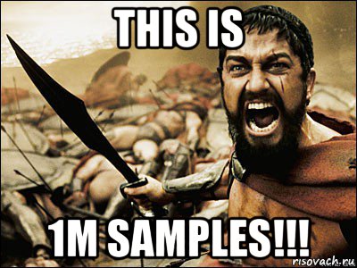 this is 1m samples!!!, Мем Это Спарта