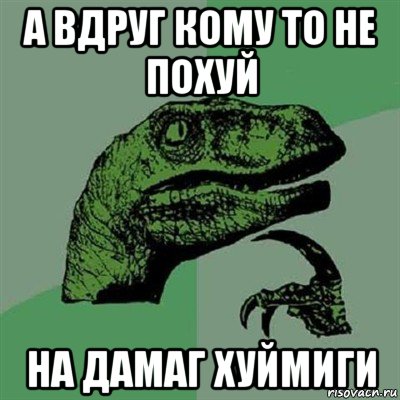 а вдруг кому то не похуй на дамаг хуймиги, Мем Филосораптор