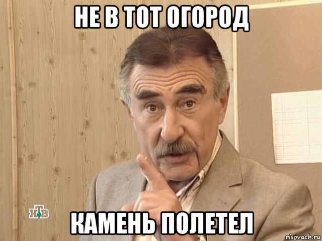 не в тот огород камень полетел, Мем Каневский (Но это уже совсем другая история)