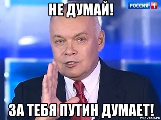 не думай! за тебя путин думает!, Мем Киселёв 2014