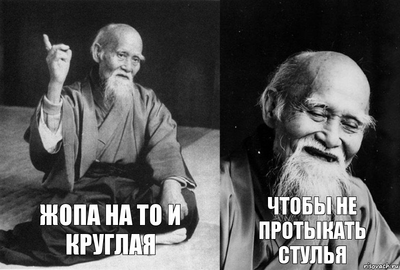 Жопа на то и круглая чтобы не протыкать стулья, Комикс Мудрец-монах (2 зоны)