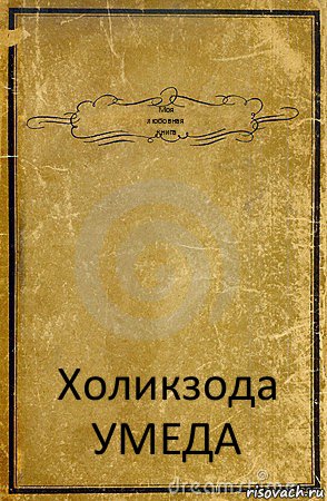 Моя
любовная
книга Холикзода
УМЕДА, Комикс обложка книги