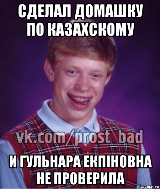 сделал домашку по казахскому и гульнара екпіновна не проверила