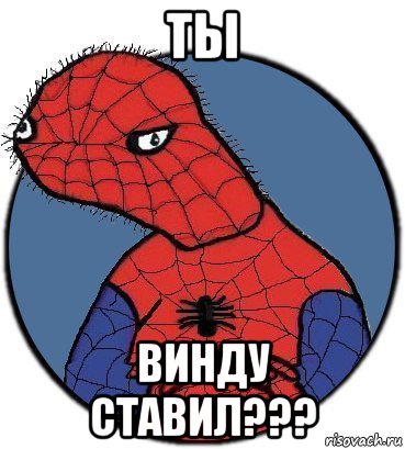 ты винду ставил???, Мем Спудик