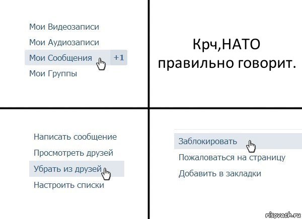 Крч,НАТО правильно говорит., Комикс  Удалить из друзей