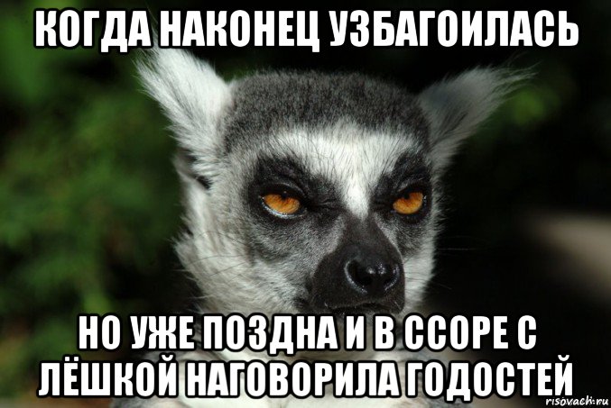 когда наконец узбагоилась но уже поздна и в ссоре с лёшкой наговорила годостей, Мем   Я збагоен