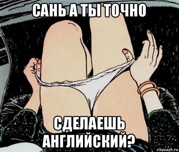 сань а ты точно сделаешь английский?, Мем А ты точно