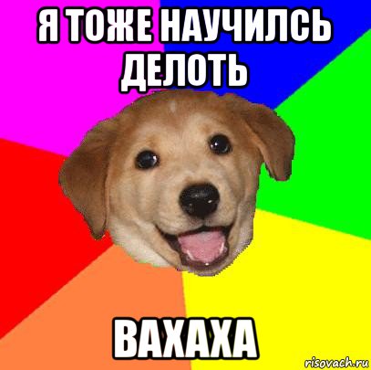 я тоже научилсь делоть вахаха, Мем Advice Dog