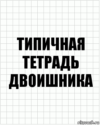 ТИПИЧНАЯ ТЕТРАДЬ ДВОИШНИКА, Комикс  бумага